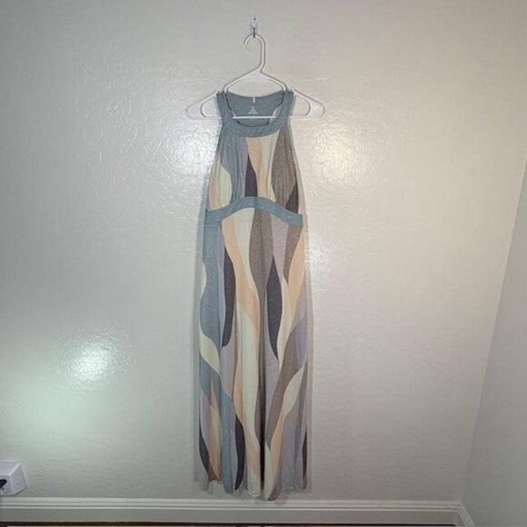 Prana Dresses & Skirts - prAna Maxi Dress Womens Small Multicolor Abstract Racerback Stretch W31190680